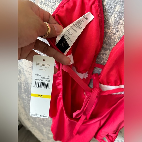 Laundry By Design Plunge One Piece NEW swimsuit - Picture 3 of 3